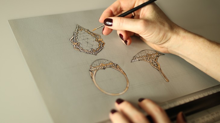illustration in jewellery designing