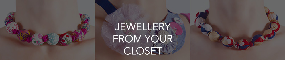 fabric jewellery designing