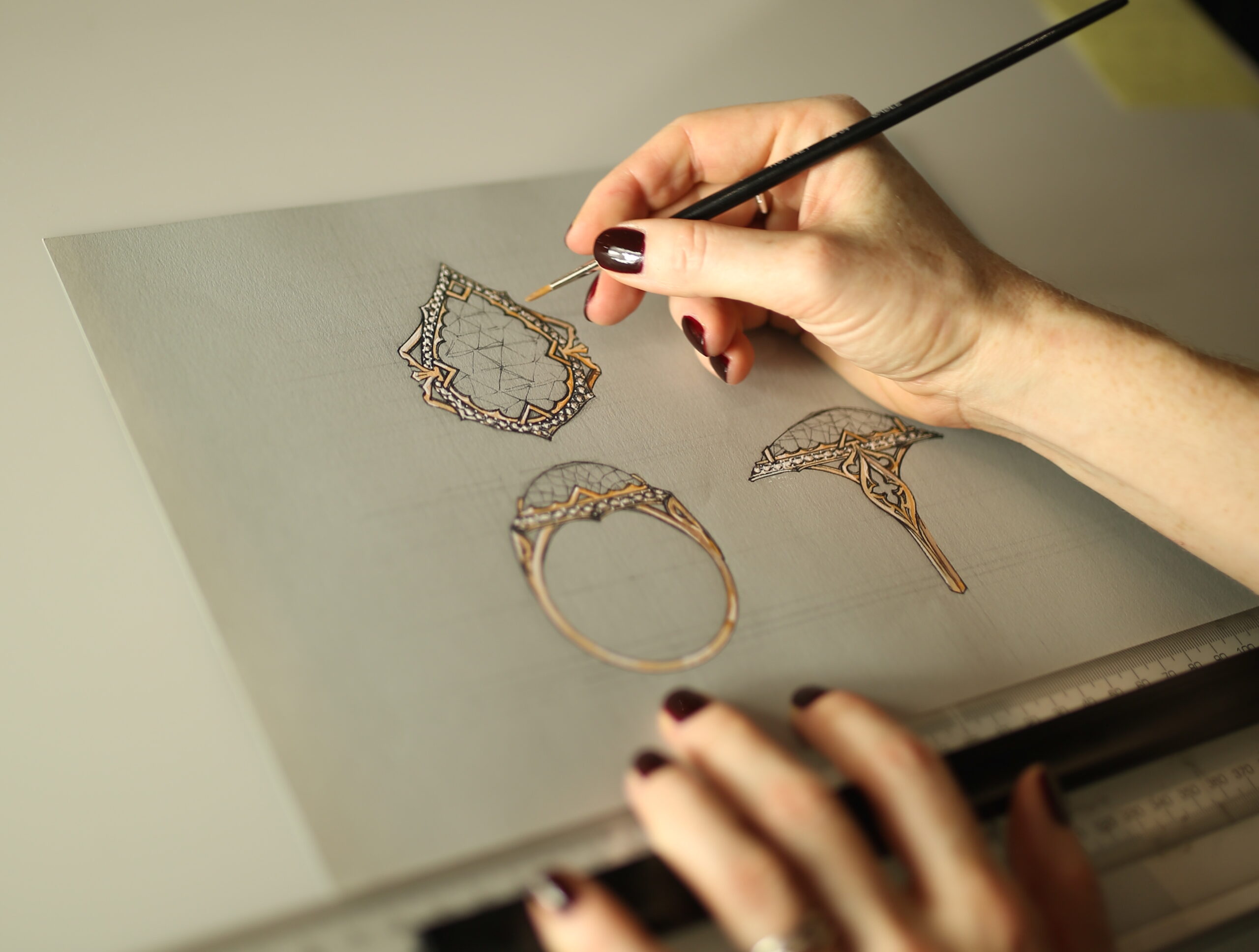 illustration in jewellery designing