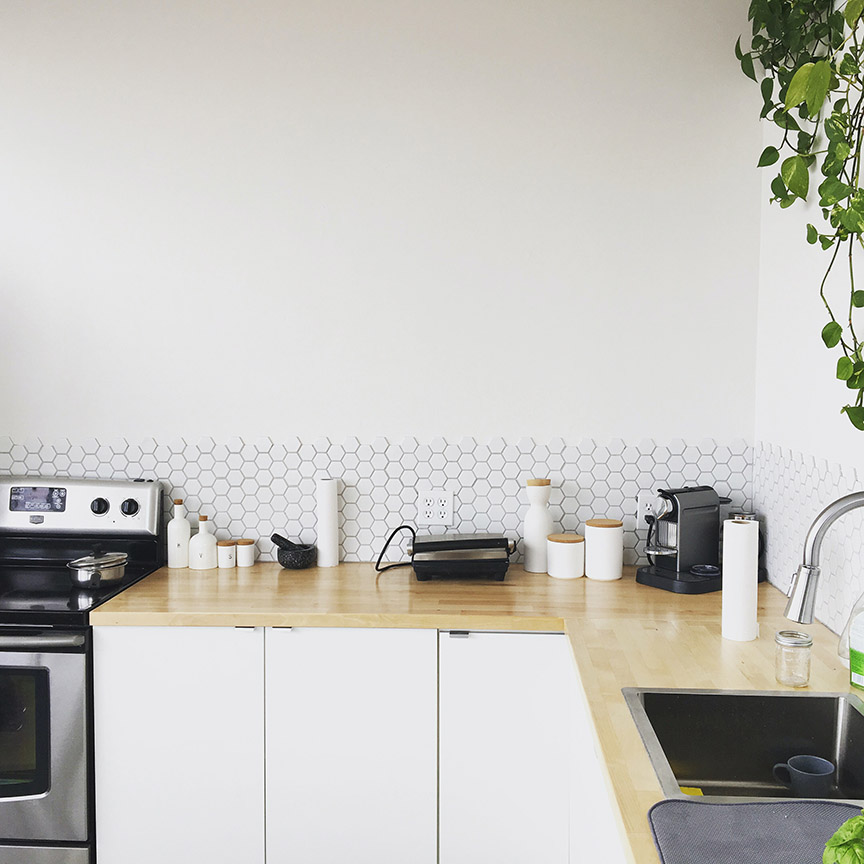 Faux Floor Tiles Kitchen